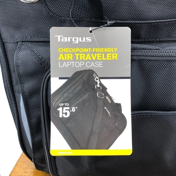 Targus Laptop Case Checkpoint Friendly Air Traveler Black Shoulder Strap Bag - Picture 12 of 14